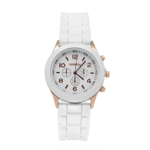 Годинники Жіночі зі Сплаву та Силікону, Кварц, Білі, 38х7мм, Довжина 230мм, (13WB26266)