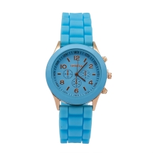 Годинники Жіночі зі Сплаву та Силікону, Кварц, Блакитні, 38х7мм, Довжина 230мм, (13WB26267)