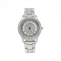 Годинники Жіночі зі Стразами, Кварц, Срібло, 40мм, Довжина 230мм, (13WB25605)