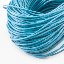 Sznurek Bawełna Woskowana 1.5mm Kolor: Niebieski 60-65m/wiązka (5WB4437)