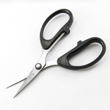 Ножиці Сталеві Ручки з Пластиковим Покриттям для Ниток, Шнурів, Тканини, Паперу, Чорний, 125x65x9мм, (13WB16186)