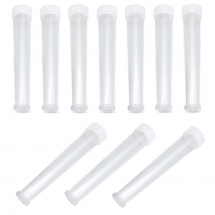 Контейнер для Бісера і Бусин, Пластик, Трубка, безбарвний, Розмір: 78x13мм, (14WB5480)