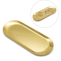 Лоток Органайзер для Прикрас, Нержавіюча Сталь, Колір: Золото, Розмір: 30x12см, (13WB28138)