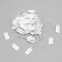 Metki Znaczniki Cenowe, Papierowe, Prostokątne, Biały, 27x13x0.4mm, 100szt (13WB28890)