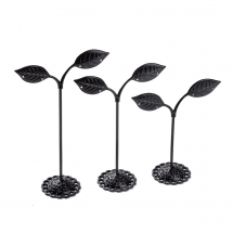 Stojaki do Kolczyków, Żelazne, Czarny, 135-97x85x35mm, 3szt/zestaw (13WB19289)