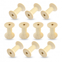 Drewniana Szpula do Nawijania Nici i Sznurka, 30x20mm, Otwór 6mm, 10 szt (13WB11463)