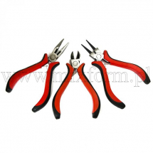 Zestaw Narzędzi Jubilerski, Szczypce Okrągłe Szczypce, Obcinaczki Boczne, 114-131mm, 3szt/set (13WB11526)