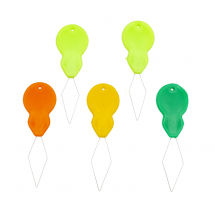 Nawlekacz Nici Żelazny z Plastikową Rączką, do Rękodzieła, Mix, 46x16x3mm, 5szt (13WB11772)