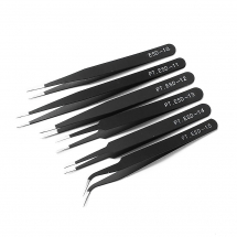 Набір Залізних пінцетів, Чорний, 186x122x5мм, 6шт/набір, (13WB11795)