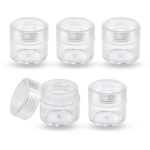 Контейнер для Бісеру та Намистин Пластиковий, Безбарвний, 3.4x3.3см, Об'єм 10мл, (13WB11823)