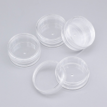 Контейнер для Бісера і Намистин, Пластик, Колір: Безбарвний, Розмір: 5x2.2см, Об'єм 10мл, (13WB11824)