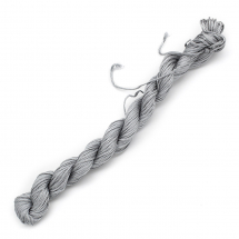 Sznurek Nylon do Tworzenia Biżuterii, Szary, 1mm, około 24m / wiązka (5WB4559)