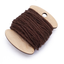 Sznurek Jutowy Ozdobny dla DIY Macrame Craftowe  Brązowy 2mm, 10m (13WB17801)