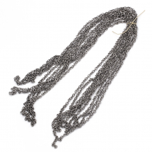 Ланцюг Якірне Плетіння, Залізо, Колір: Збройна Сталь, Ланка: Діаметр 5мм, Товщина 1 мм, (3WB1951)