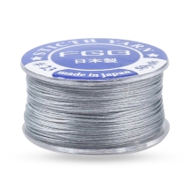 Nić do Koralików, Poliester, Japonia, Specjalna Powłoka, Stalowy, 0.1mm, 45m/szpula (13WB18384)