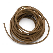 Sznurek Skóra Naturalna Wołowa, do Tworzenia Biżuterii, 3mm, Kolor: Peru, 5m (13WB18228)