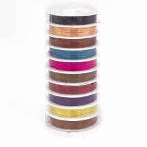 Drut Miedziany do Rękodzieła i Biżuterii, Mix, 0.4mm, 10m/Szpul, 10 Szpul (13WB18252)