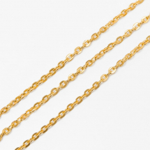 Ланцюг Якірне Плетіння, Залізо, Колір: Золото, Ланка: 3x2мм, Товщина 0.5мм, (13WB12305)