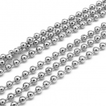 Ланцюг Плетіння Перлина Нероз'ємна, Нержавіюча Сталь, 2мм, (13WB21130)