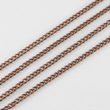 Ланцюг Вита, Залізо, Колір: Мідь, Ланка: 2.7x2мм, Товщина 0.6мм, (13WB17537)