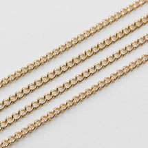 Ланцюг Вита, Залізо, Колір: Світле Золото, Ланка: 2.7x2мм, Товщина 0.6мм, (13WB17739)