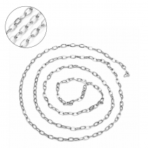 Ланцюг Якірне Плетіння Роз'ємний, Нержавіюча Сталь, Ланка 7х4х0.8мм, (13WB24567)