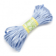 Шнур Поліестер, Світлий Ціан, 2мм, близько 20м/зв'язка, (14WB5611)