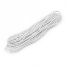 Sznurek Paracord Poliester i Spandex, 16 Żylny, Biały, 2mm, 5m (14WB5860)