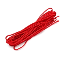 Sznurek Paracord Poliester i Spandex, 16 Żylny, 2mm, Kolor: Czerwony, 5m (14WB5863)