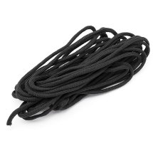 Sznurek Paracord, Poliester i Spandex, do Robienia Bransoletek, 7 Żylny, Czarny, 4-5mm, 5m (14WB5864)