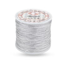 Sznurek Dekoracyjny Metalizowany, Srebrny, 0.8mm, 100m/szpula, (13WB27601)