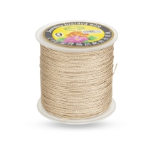 Sznurek Dekoracyjny Metalizowany, Brązowy, 0.8mm, 60m/szpula, (13WB27624)