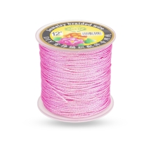 Sznurek Dekoracyjny Metalizowany, Różowy, 1mm, 50m/szpula, (13WB27628)