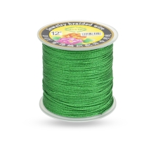 Sznurek Dekoracyjny Metalizowany, Zielony, 1mm, 50m/szpula, (13WB27630)