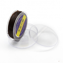 Nić Okrągły Elastyczny do Nawlekania Koralików. Bransoletek Japonia Kolor: Brązowy 1mm około 25m/szpula (13WB27676)