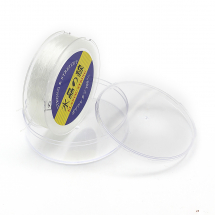 Nić Okrągły Elastyczny do Nawlekania Koralików. Bransoletek Japonia Kolor: Biały 1mm około 25m/szpula (13WB27680)