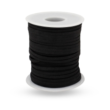 Rzemyk, Rzemień Zamszowy do Robienia Bransoletek i Biżuterii, Czarny, 2.7x1.5mm, 25m/szpula (13WB28100)