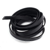 Шнур Натуральна Шкіра, Чорний, 10х2.5мм, (13WB28391)
