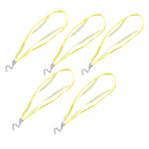 Baza do Naszyjnika 2 Woskowane Sznury i Organza z Zapięcie i Łańcuszek Kolor: Żółty Długość 45cm 5szt (13WB28592)