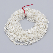 Ланцюг Якірне Плетіння, Залізо, Колір: Срібло, Ланка: 4.2х3мм, Товщина 0.8мм, (2WB29456)