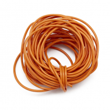 Sznurek Jubilerski Wołowa Skóra Naturalna, Okrągły, Barwiony, Kolor: Piaskowo-brązowy, 2mm, 5m (13WB18539)