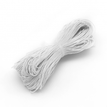 Sznurek Bawełnany Woskowany do tworzenia Macrame, Kolor: Biały, 1mm, 60-65m/wiązka (5WB3389)