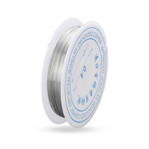 Drut Miedziany do Rękodzieła i Biżuterii, Platynowy, 0.4mm, 12m/szpula (13WB13732)