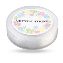 Силіконова Нитка Корея 0.5мм/90м, Пружна Еластична, Підвищена Міцність, Безбарвна, (13WB17814)