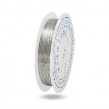 Drut Miedziany do Rękodzieła i Biżuterii, Srebrny, 0.2mm, około 35m/spula (14WB9643)