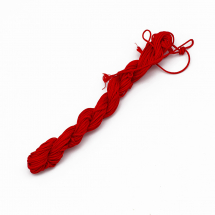 Sznurek Nylonowy, do Wykonania Biżuterii, Kolor: Czerwony, 2mm, około 12m/szpula (14WB9695)