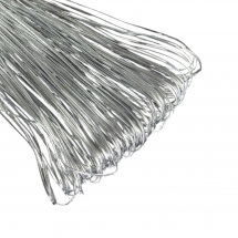 Sznur ze Skóry Syntetycznej, Poliuretan, Srebrny, 2x1mm, 10m  (14WB9818)