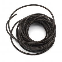 Sznurek Skóra Naturalna Wołowa, do Tworzenia Biżuterii, 3mm, Kolor: Ciemnobrązowy, 5m (13WB18309)