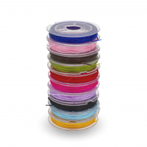 Nić Płaska Elastyczne Włókno Mix, 0.5mm, 10 rolek/zestaw, 10m/szpula (13WB15685)