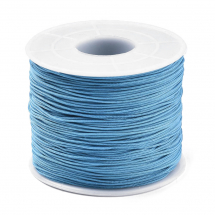 Sznurek Poliester, do Tworzenia Biżuterii, Turkus, 0.5-0.6mm, 120m/spula (13WB15761)